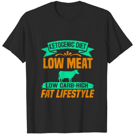 Discover low-carb diet fitness keto family LCHF keto diet T-shirt