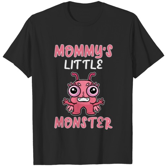 Discover Mommy's Little Monster Halloween Mom Kid Children T-shirt