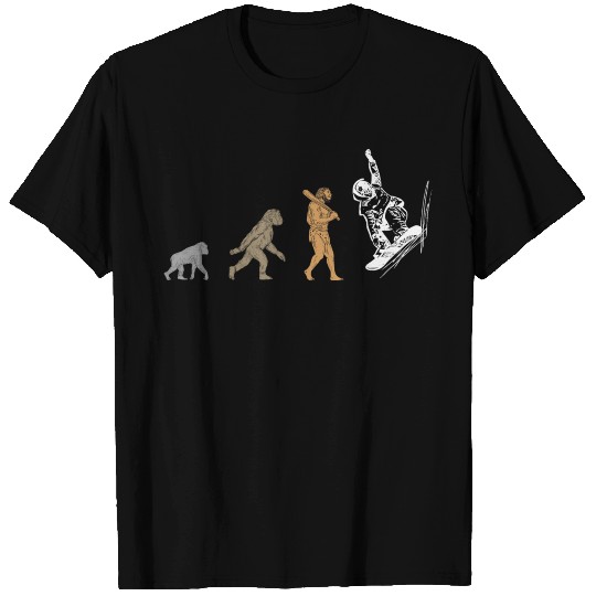 Snowboard Evolution Snowboarding Addict Dude Shirt T-shirt