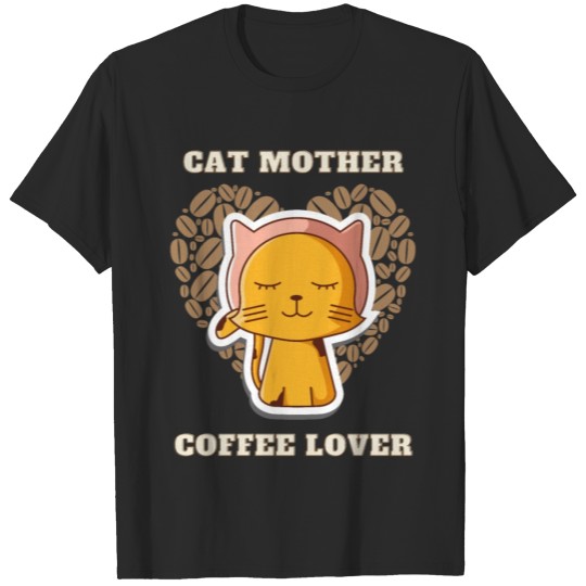 Discover Cat Mother Coffee Lover T-shirt