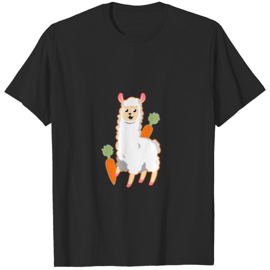 Discover Vegan llama T-shirt