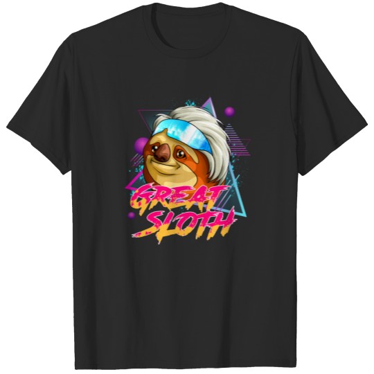 Great Sloth Retro Vintage Sci-Fi 80s Movie Funny S T-shirt