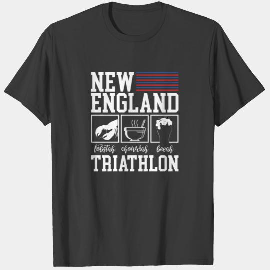 New England Triathlon - Lobster Chowder and Beer T-shirt