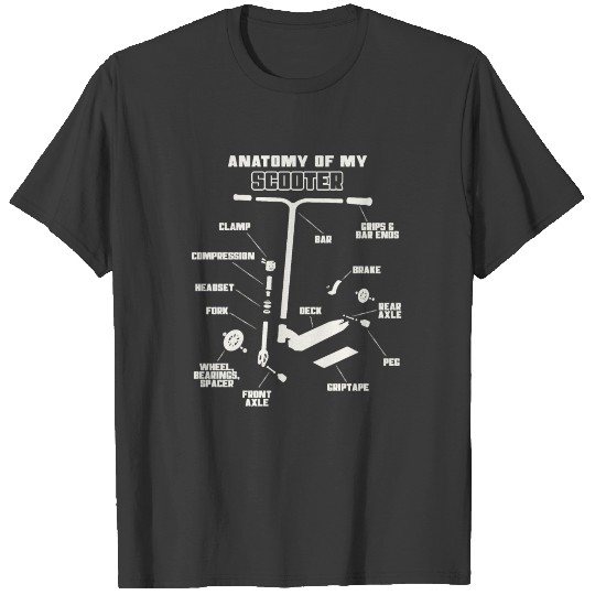 Anatomy Downhill bike Mountain T-shirt