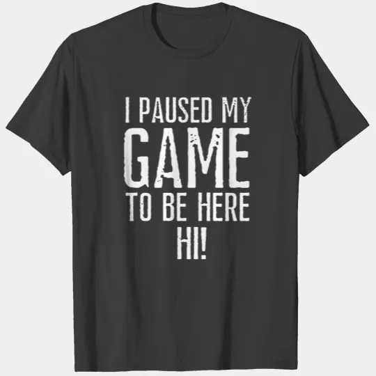 I paused my Game to be here, welcome T-shirt