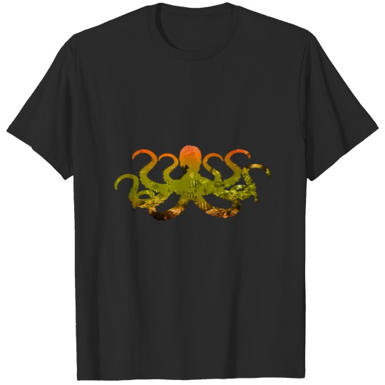 Discover Double Exposure Octopus Ocean Diver Gift Idea T-shirt