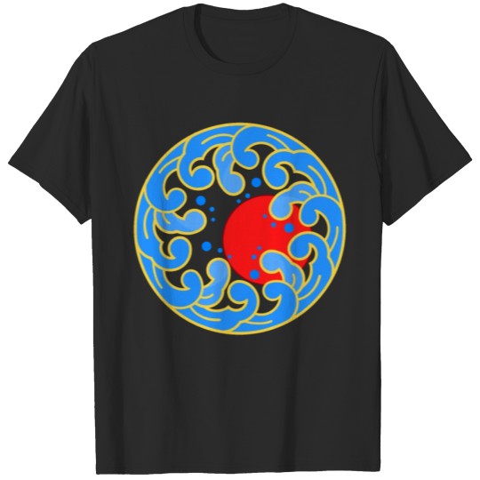 Discover SUN IN THE OCEAN WAVE T-shirt