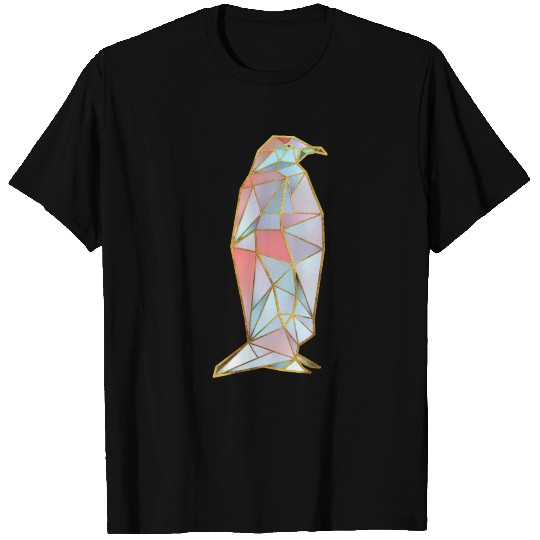 Penguin Geometric Gold Lines T-shirt