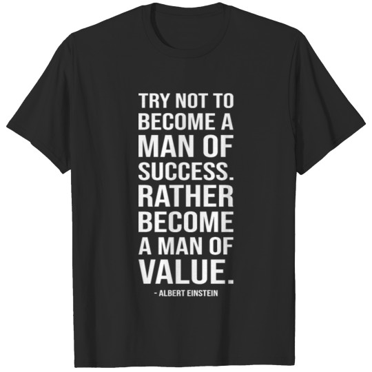 Discover become a man of value WHITE T-shirt