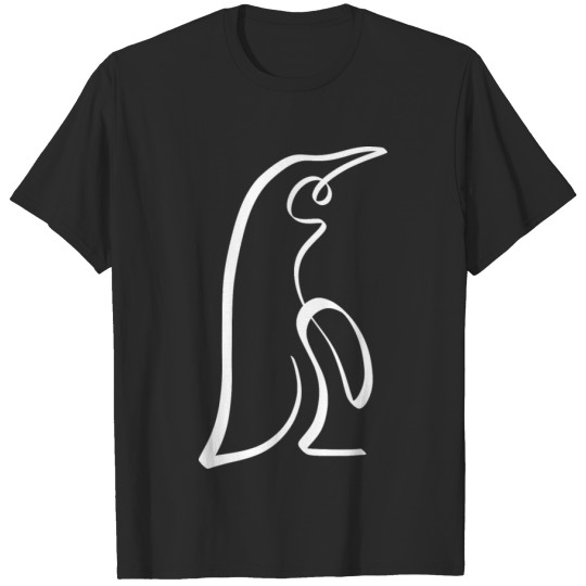 Discover PENGUIN LINE ART | Wildlife Animal Nature Bird Fun T-shirt