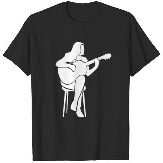 Discover Guitarist Guitar Player Acoustic Guitar Women Gift T-shirt