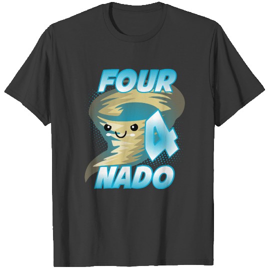 Four Nado Tornado 4 Birthday Boy T-shirt