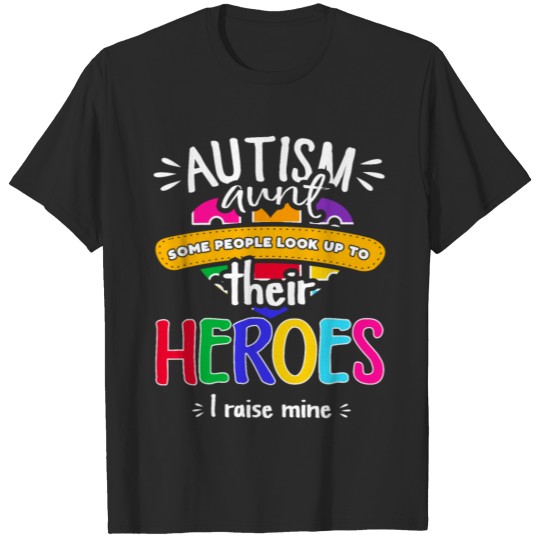 Discover Autism aunt T-shirt