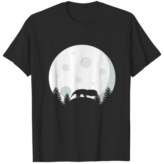 Discover Anteater In Front Of A Full Moon T-shirt