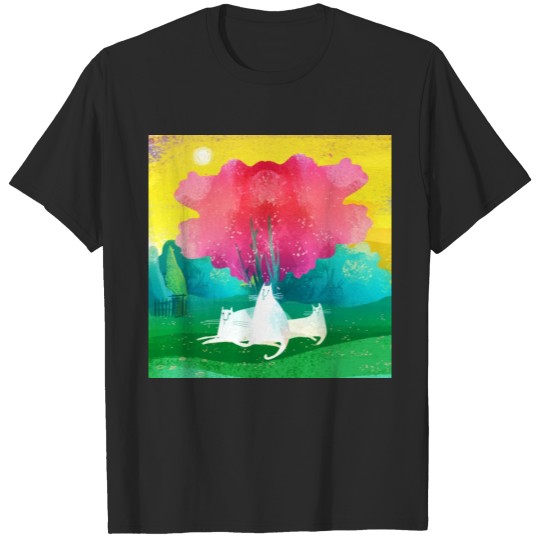 Discover Cats in the garden T-shirt