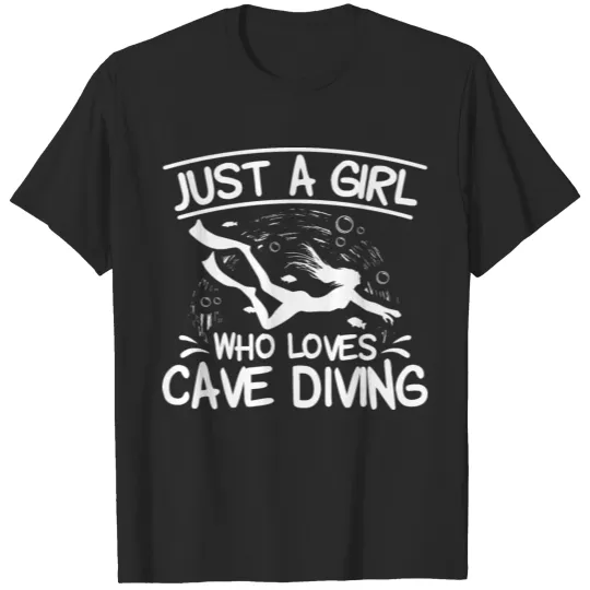 Discover Cave Diving Girls | Sea Diving Gift Ideas T-shirt