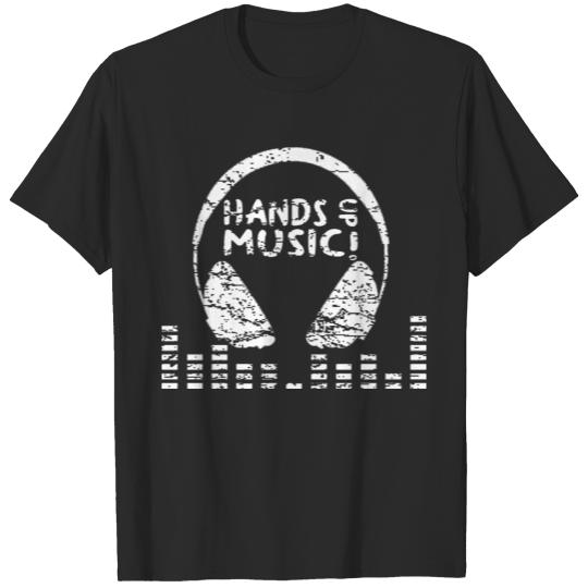 Discover Hands Up Music Dancecore Techno Gifts T-shirt