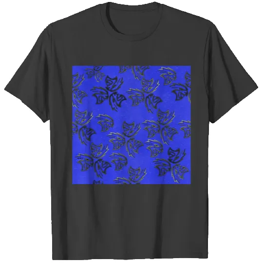 HellCat Pattern Blue T-shirt