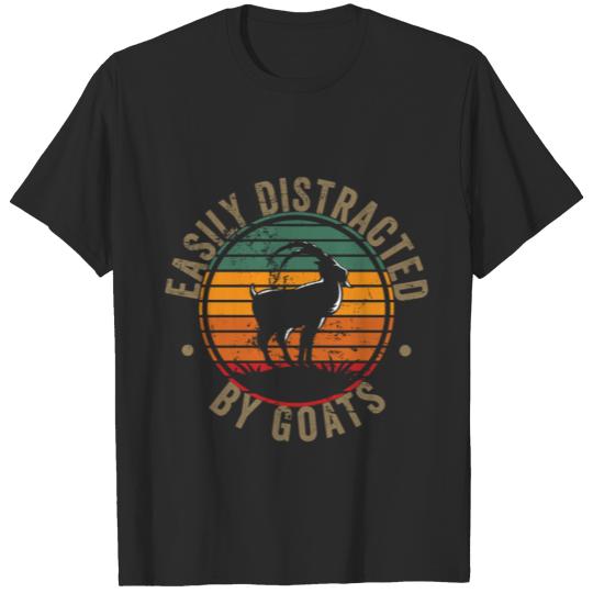 Discover Easily distracted by goats T-shirt