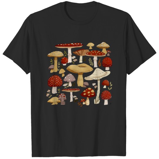 Cottagecore Aesthetic Goblincore Mycology Shrooms T-shirt
