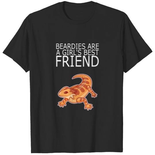 Bearded Dragon BEARDIES GIRLS BEST FRIEND Lizard T-shirt
