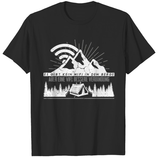 Discover No wifi mountains hiking gift hiking gift idea T-shirt