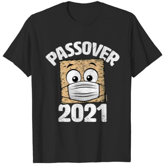 Funny Passover 2021 Matzo Wearing Face Mask Seder T-shirt