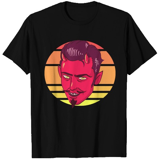 Devil retro sunset T-shirt