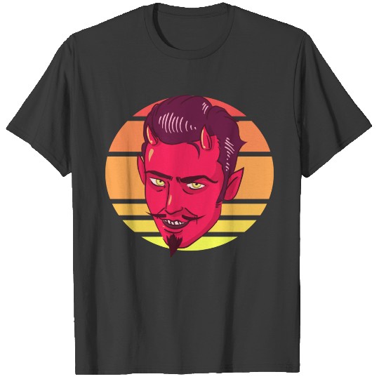 Devil retro sunset T-shirt