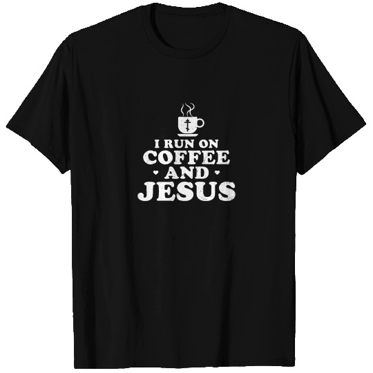 Orthodox Run On Coffee Jesus Gift T-shirt