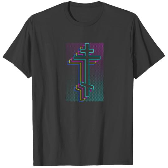Orthodox Christogram 80s Gift T-shirt