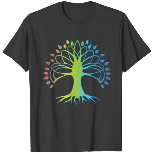 Rainbow tree of life T-shirt