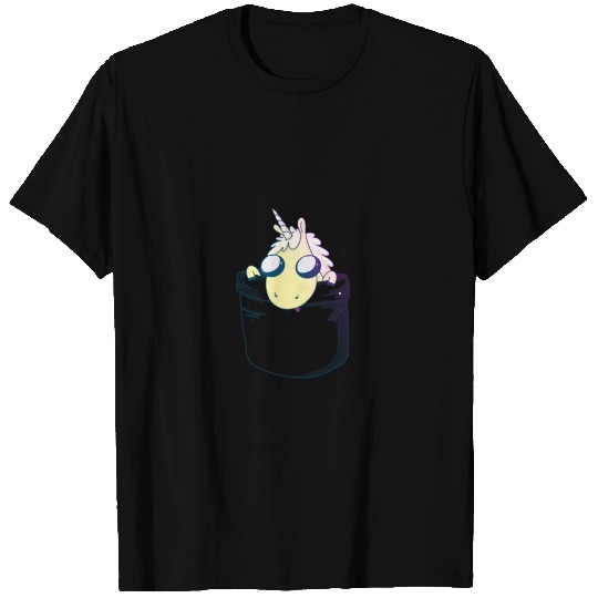 Unicorn in Pocket T-shirt