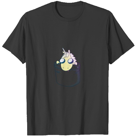 Unicorn in Pocket T-shirt