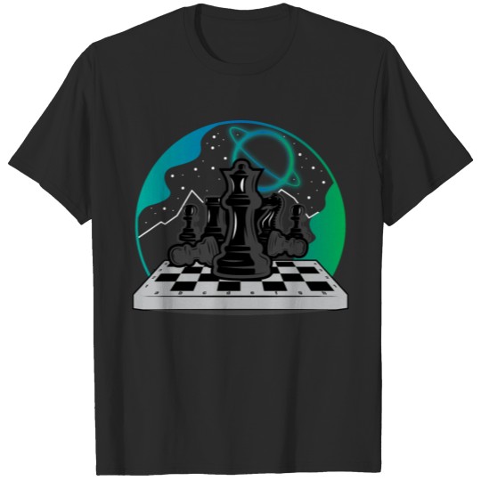 Discover Abstract Chess Pieces - Chess Player T-shirt
