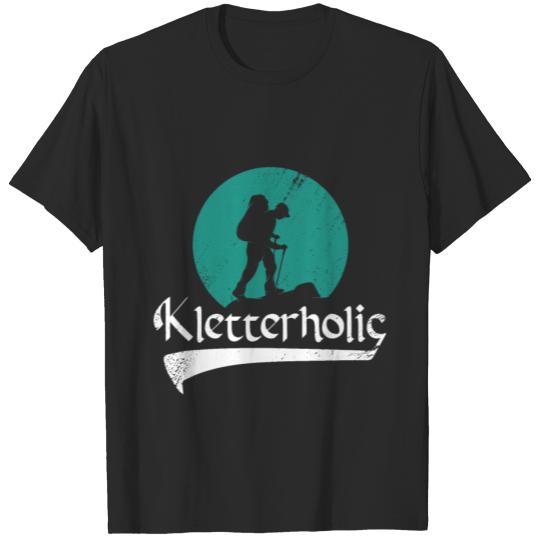 Discover Kletterholic hiking gift hiking gift idea T-shirt