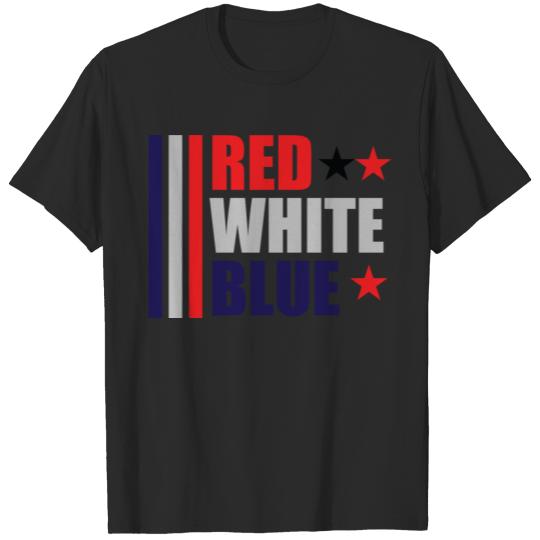 Discover 4th BLUE RED WHT T-shirt