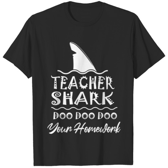 teacher shark gift for teacher T-shirt