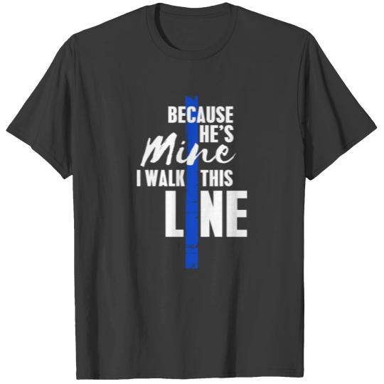 Womens Police Wife Shirt by Thin Blue Line Family T-shirt
