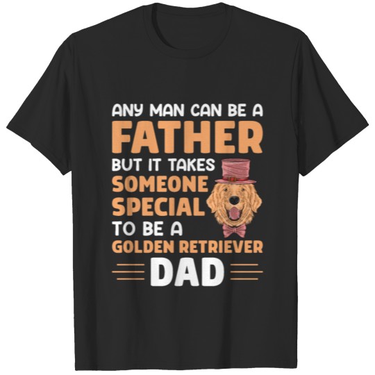 Discover Dog Golden Retriever Father T-shirt
