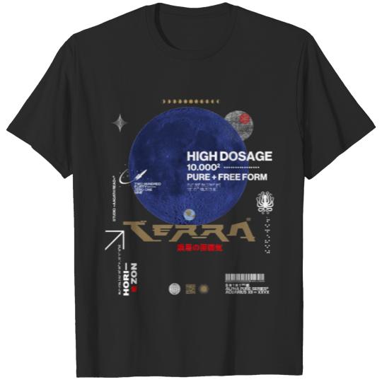 Discover Terra Incognita, Moon, Dark, Horizon, Japan T-shirt