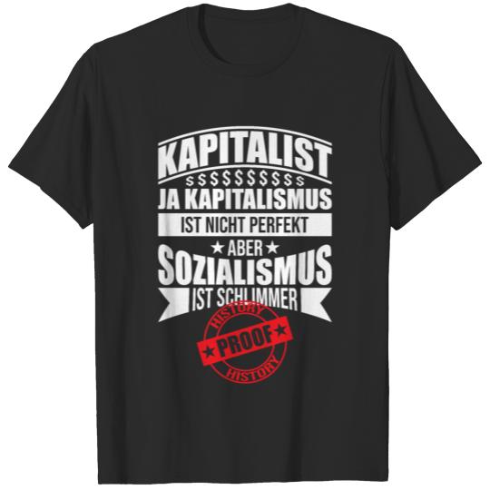 Discover Kapitalismus vs Sozialismus Geschichte T-shirt