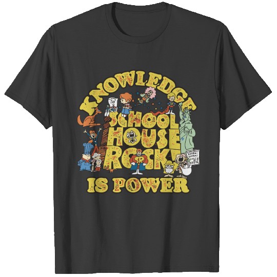 Schoolhouse Rock Knowledge Is Power Logo Group T-shirt