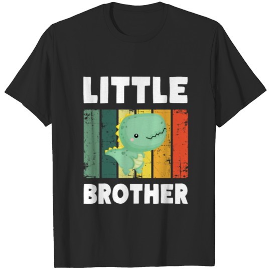 Discover LITTLE BROTHER Baby T-Rex Dinosaur T-shirt