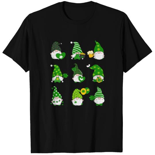 Gnomes Holding Shamrock St Patricks Day T-shirt