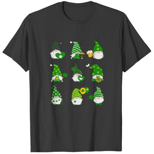 Gnomes Holding Shamrock St Patricks Day T-shirt