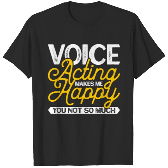 Discover Voice Actress Microphone Voice Acting T-shirt