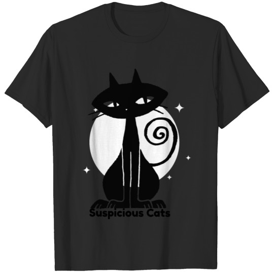 Discover Suspicious Cats T-shirt
