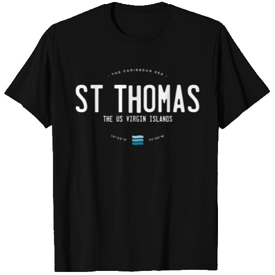 St Thomas Usvi Beach Waves T-shirt