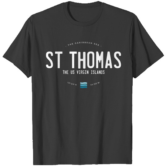 St Thomas Usvi Beach Waves T-shirt